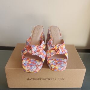 Coconuts by Matisse Women's Floral Mules - Orange